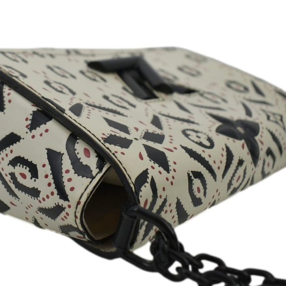 LOUIS VUITTON LV Twist Graphic MM Leather Shoulder Bag Black - Picture 5 of 16